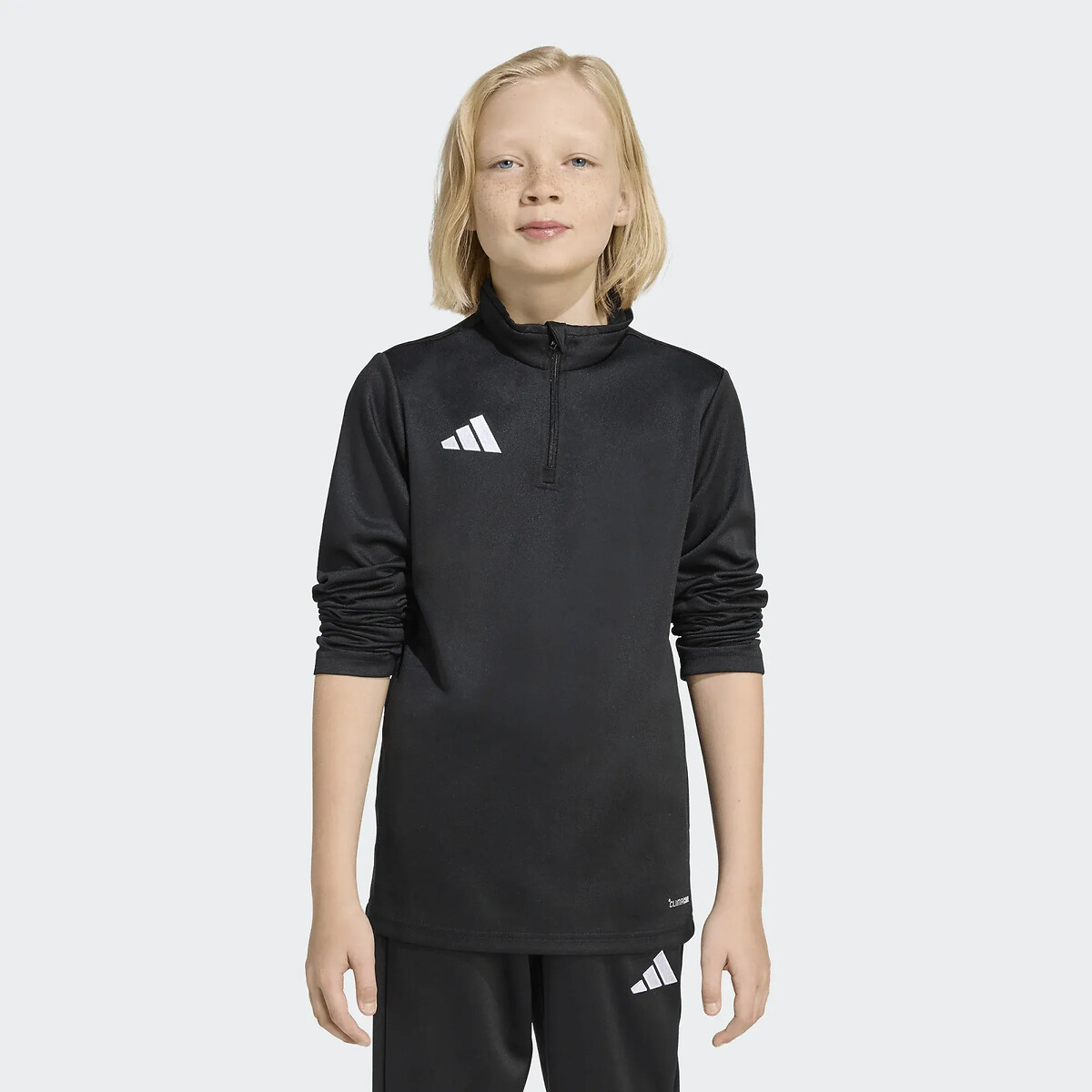 Sweat manches longues, demi zippé, Entrada noir, adidas Performance