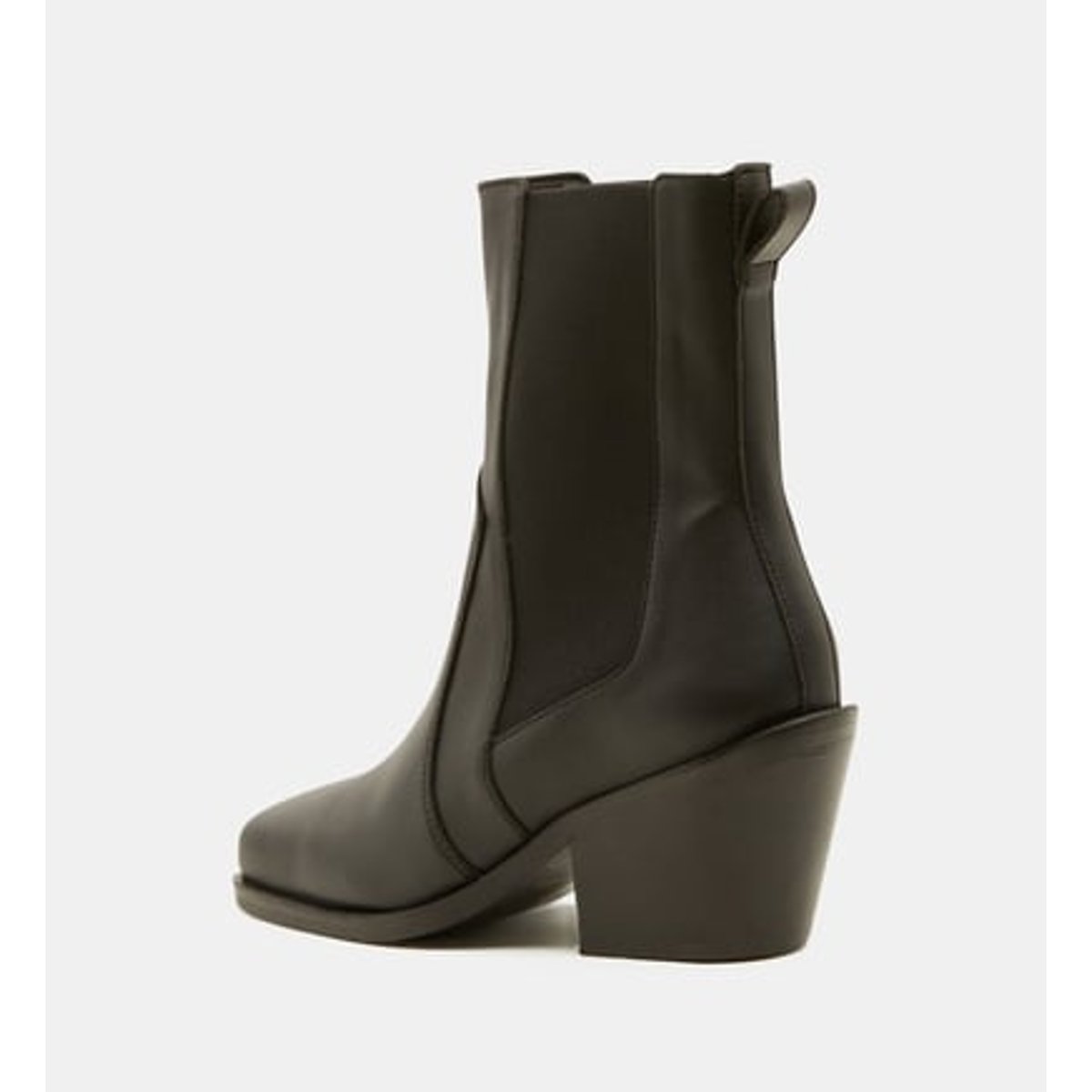 Bottines À Talons Faustine Style Western Pu Vegan noir, STUDIO CELESTE