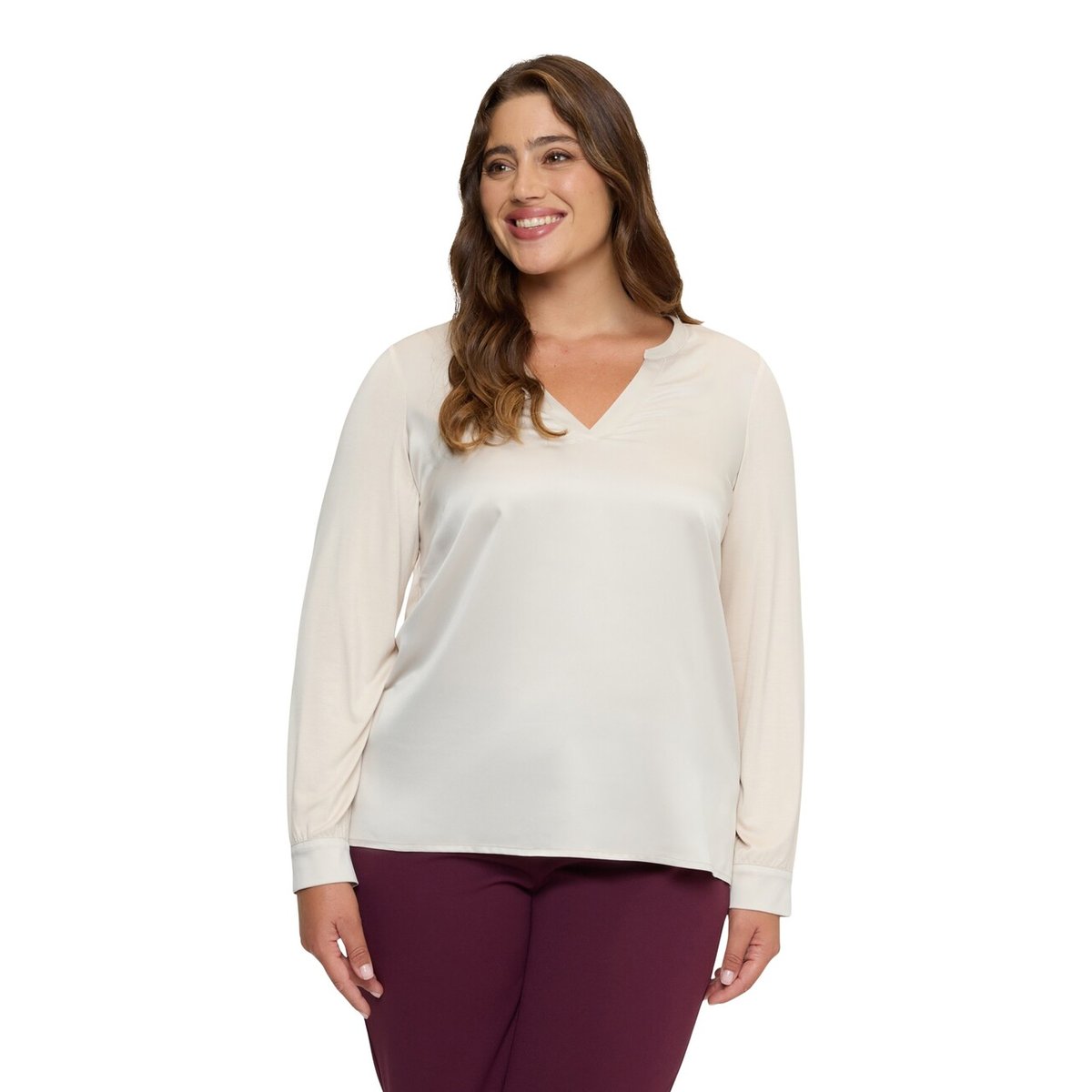 T-shirt bimatière noir, FIORELLA RUBINO