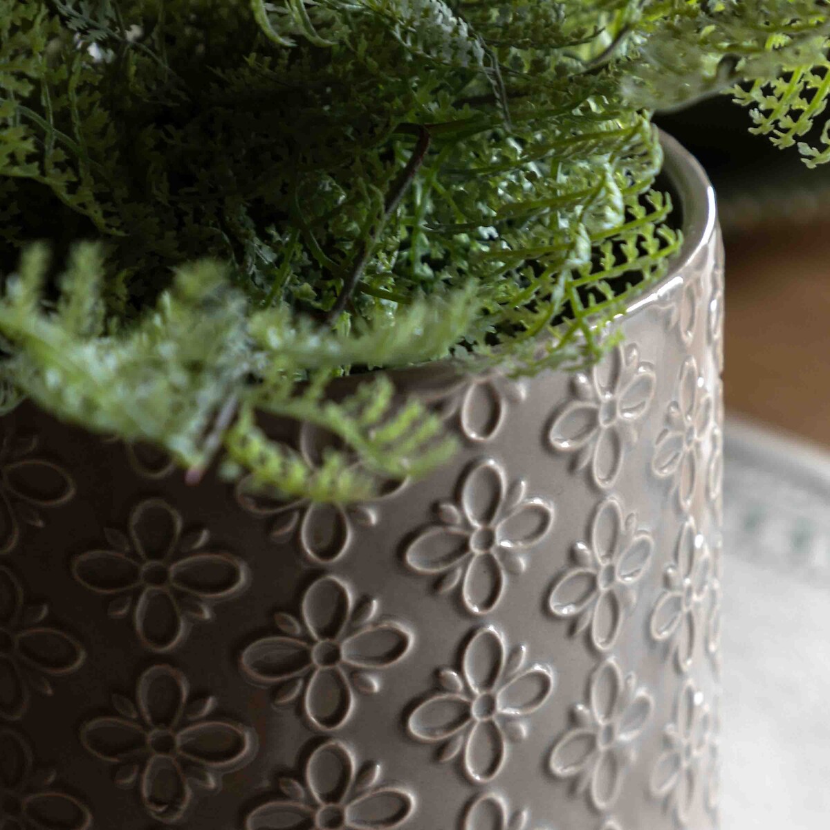 Salara Embossed Planter grey, ÉDITÉ