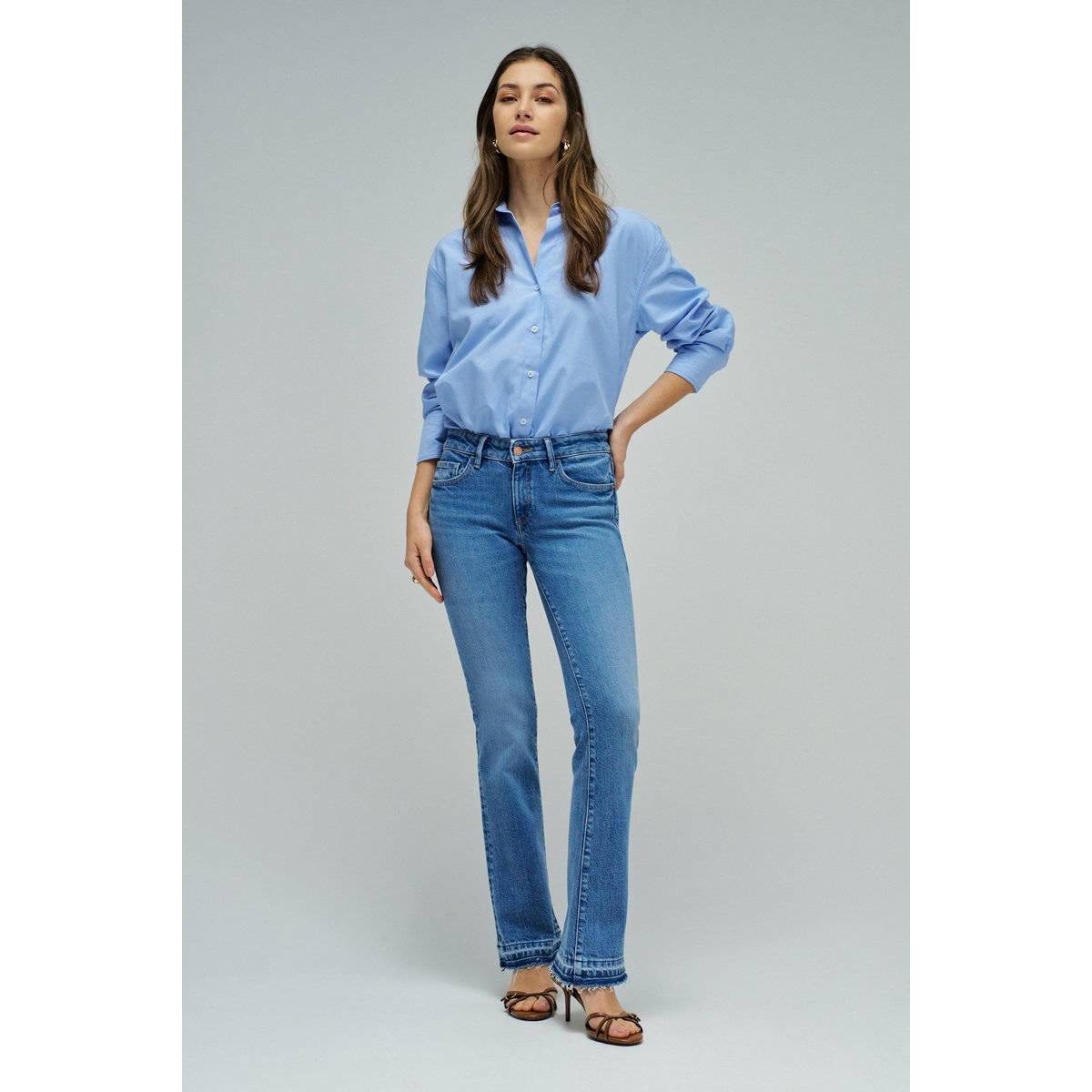 JEAN WONDER PUSH UP BOOTCUT bleu, SALSA JEANS