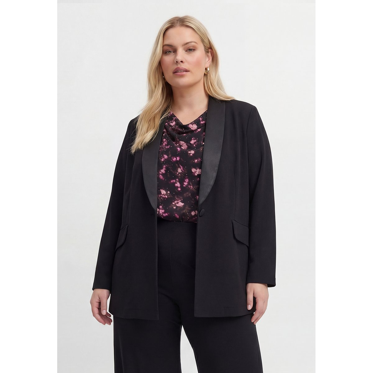 Veste /Blazer avec fermeture à bouton noir, YOEK