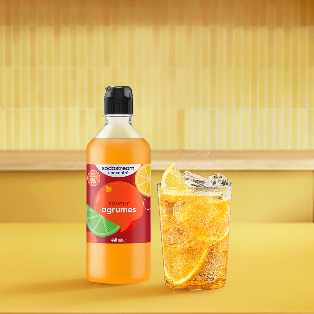 Concentré AGRUMES 440ml couleur unique, SODASTREAM