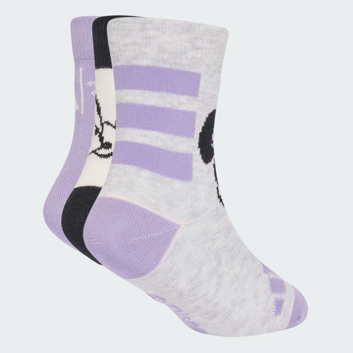 Chaussettes Adidas Disney Minnie Mouse Chaussettes Adidas Disney Minnie Mouse light grey heather / magic lilac / off white, ADIDAS SPORTSWEAR