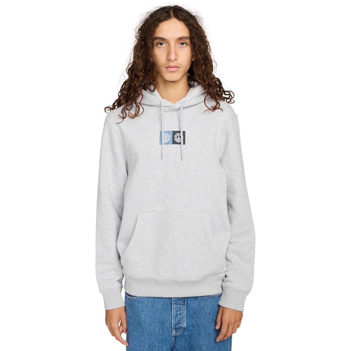 Sweat à capuche DUAL PO gris mid grey heather, ELEMENT
