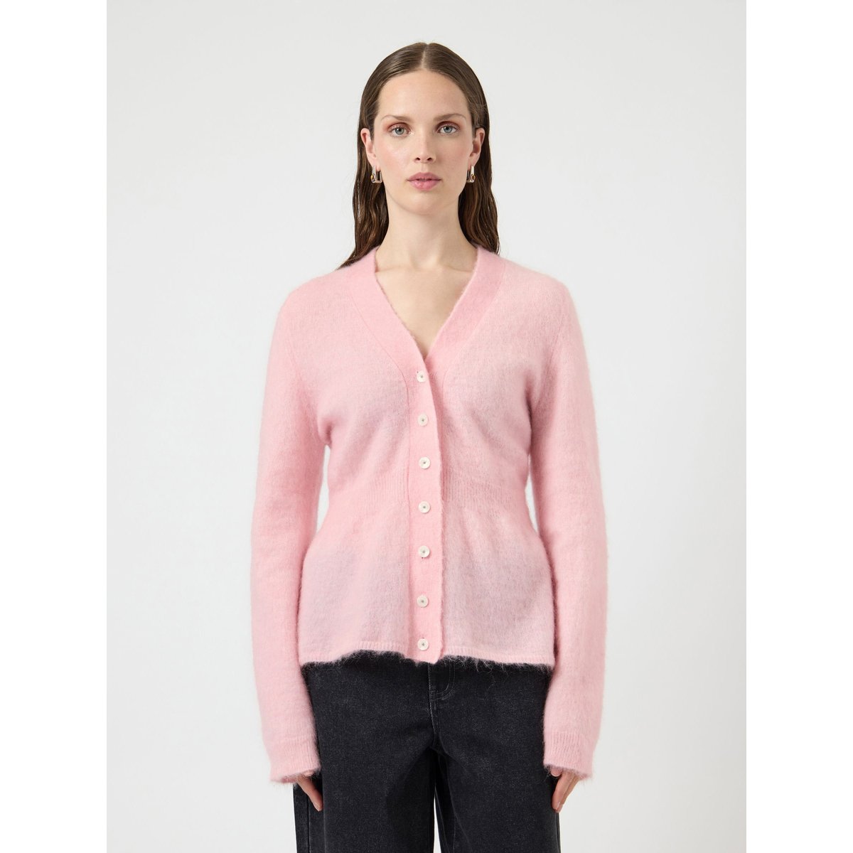 Cardigan En Maille rose - almond blossom, YAS