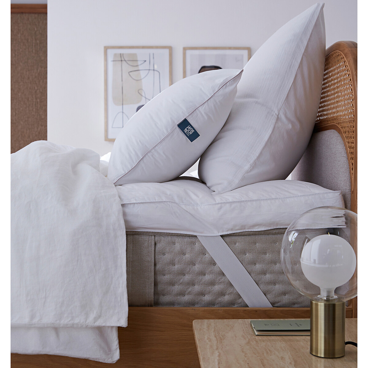 Sovramaterasso Premium Qualità Hôtel  - 90% piumino bianco, LA REDOUTE INTERIEURS
