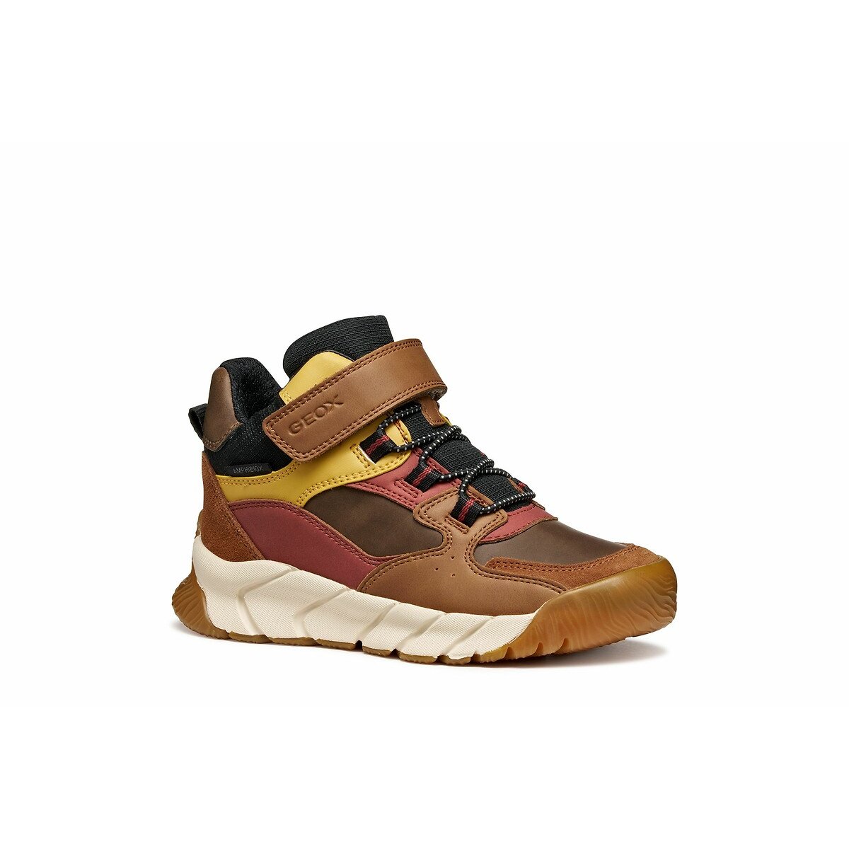 Kids Flexyper Pro High Top Trainers brown/red, GEOX