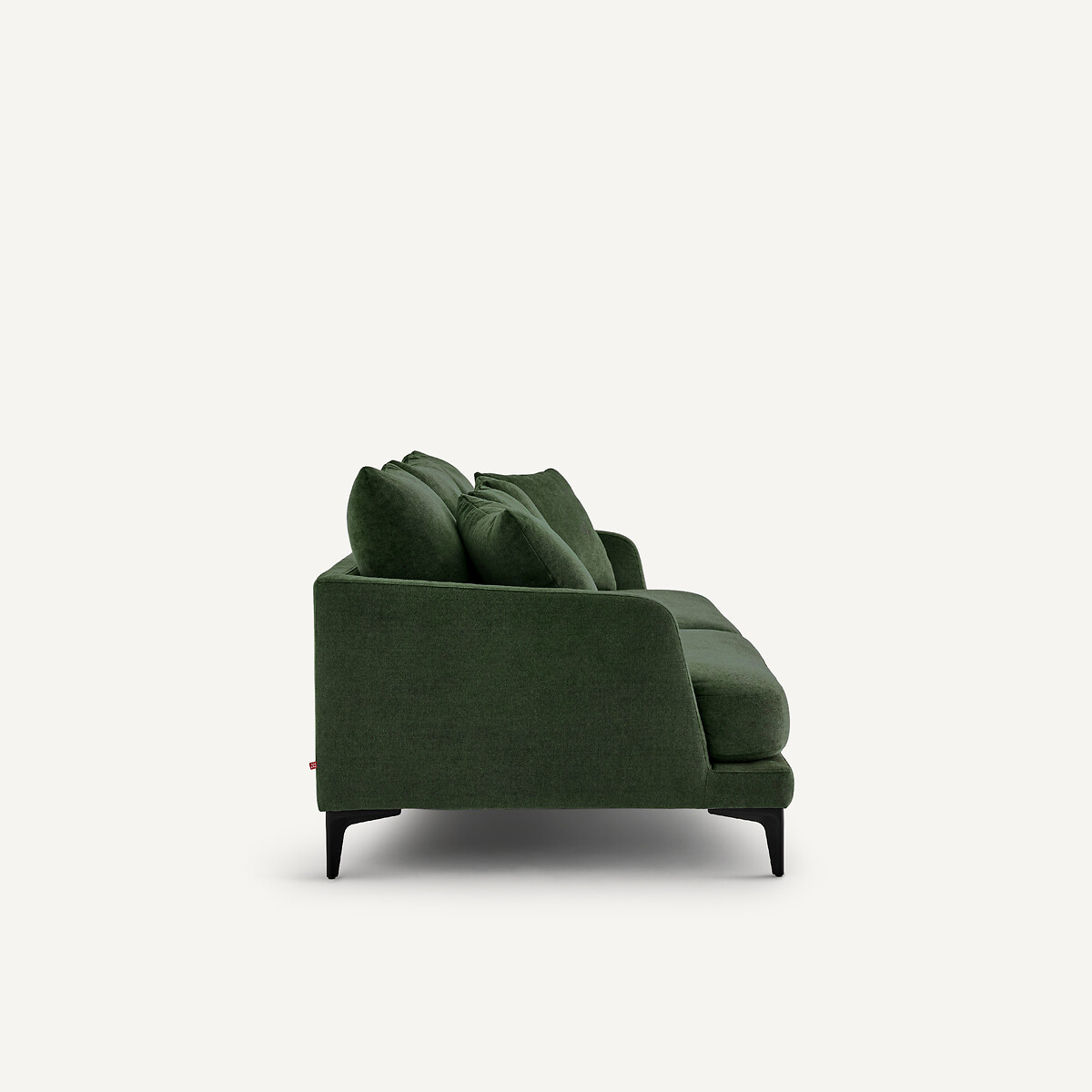 Canapé droit, 3 ou 4 places, en polyester mélangé, MODERNISTE vert forêt, EMMANUEL GALLINA X AM.PM
