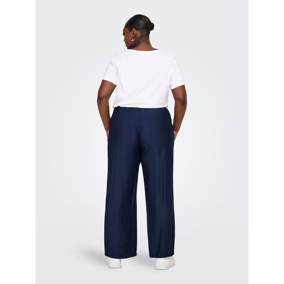 Pantalon À Jambe Large navy blazer, ONLY CARMAKOMA