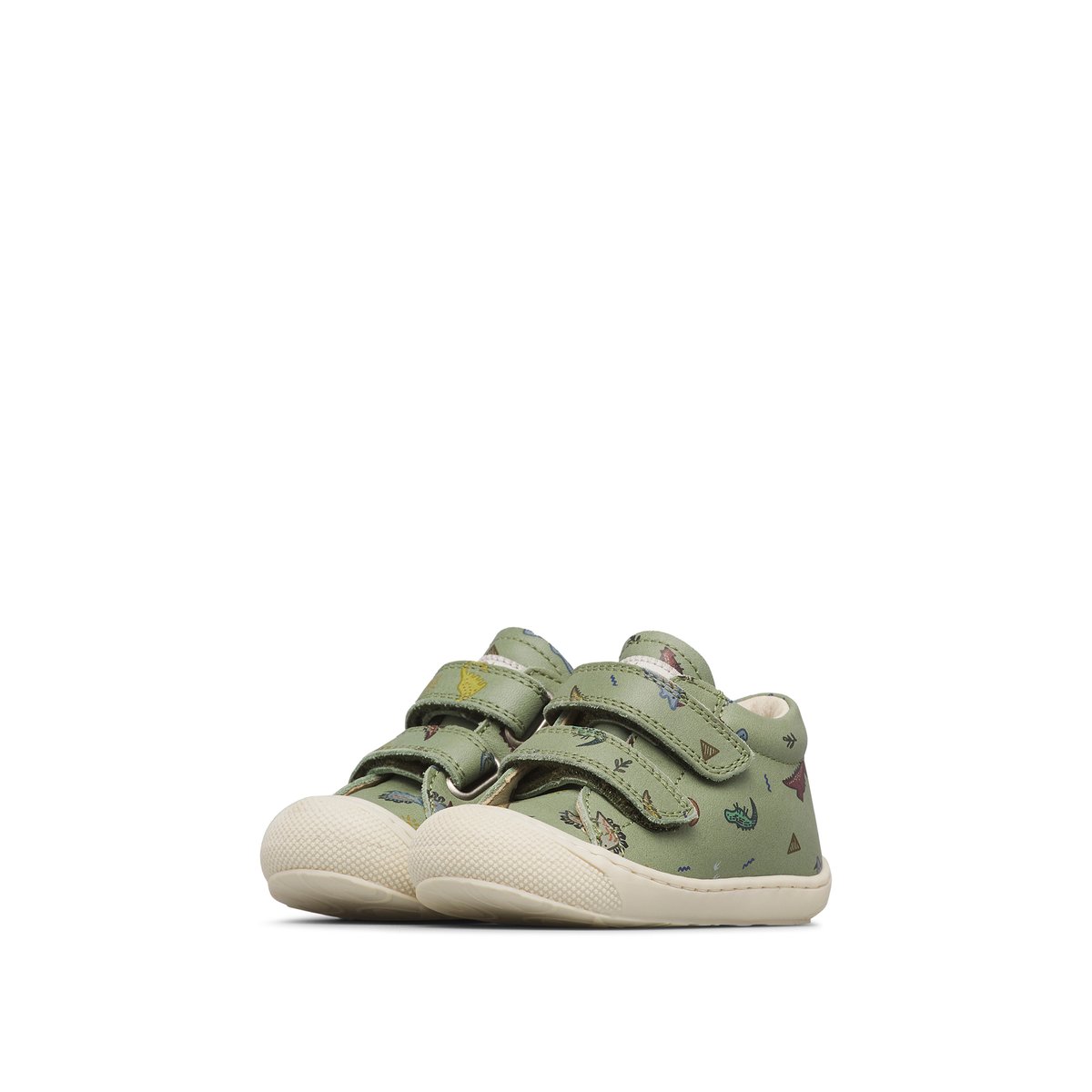 Chaussures premiers pas en cuir COCOON VL vert-, NATURINO