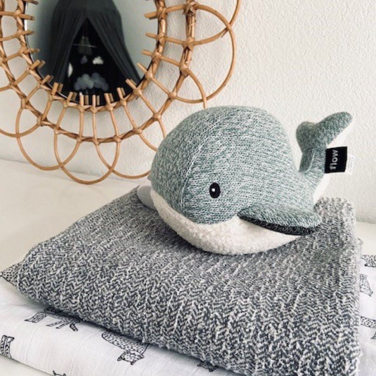 Peluche bruit blanc vert, FLOW