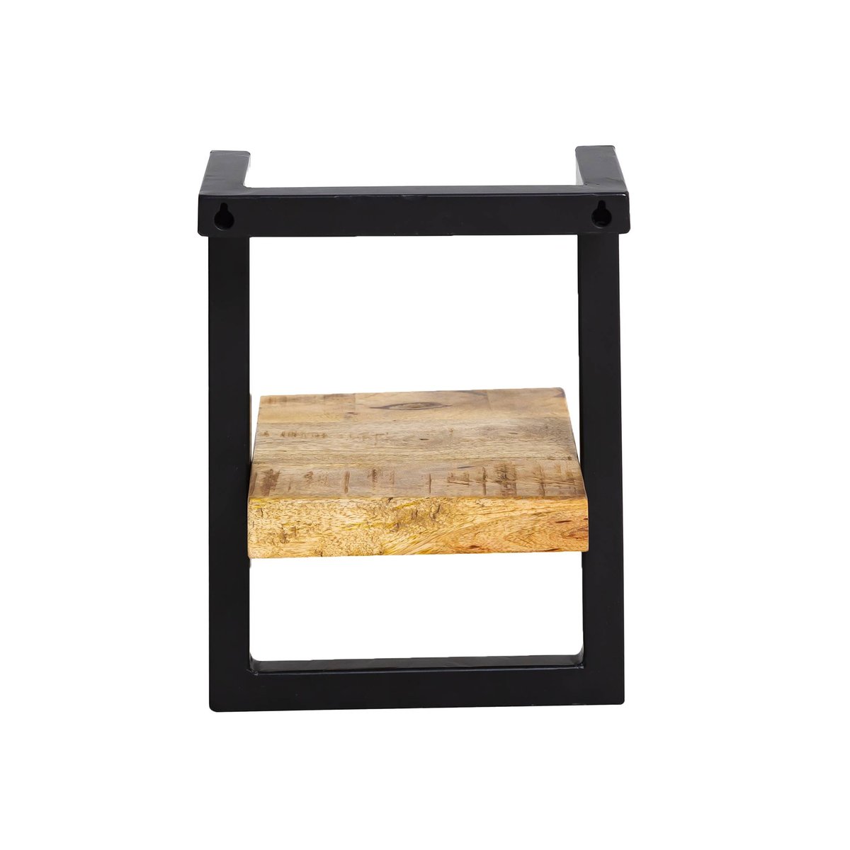 Etagère murale en bois de manguier petit modèle JOIE noir, MADE IN MEUBLES