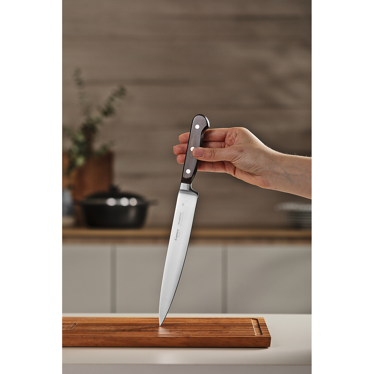 Faca Utility Century Wood 8", Tramontina madeira, TRAMONTINA