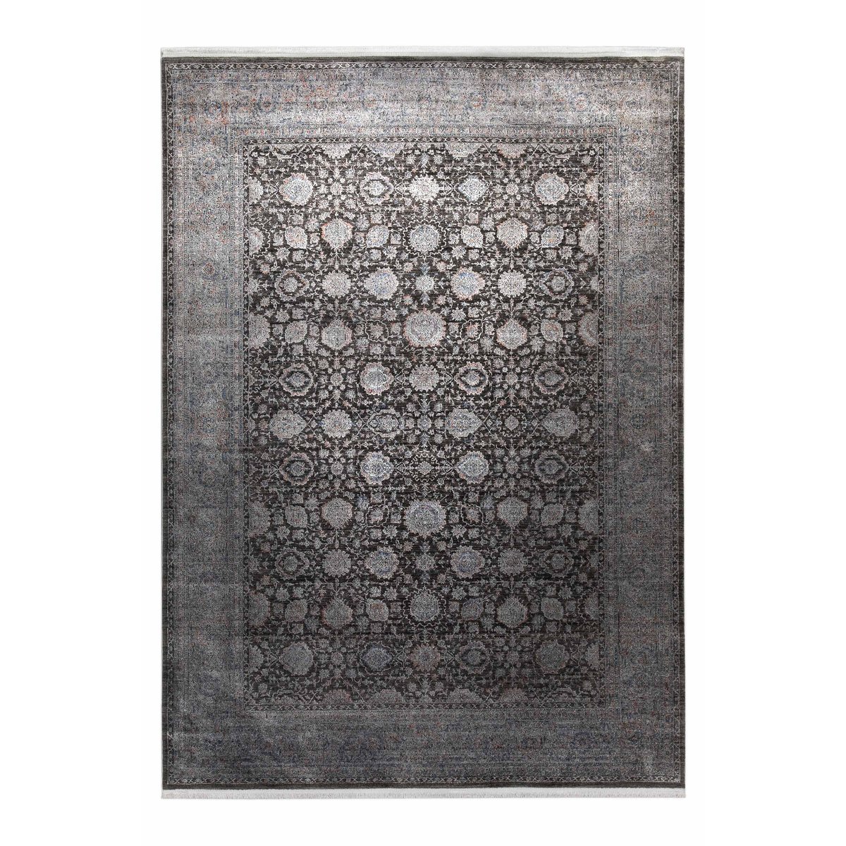 Tapis de salon style orient , LunaSilk bleu/gris, WECON HOME