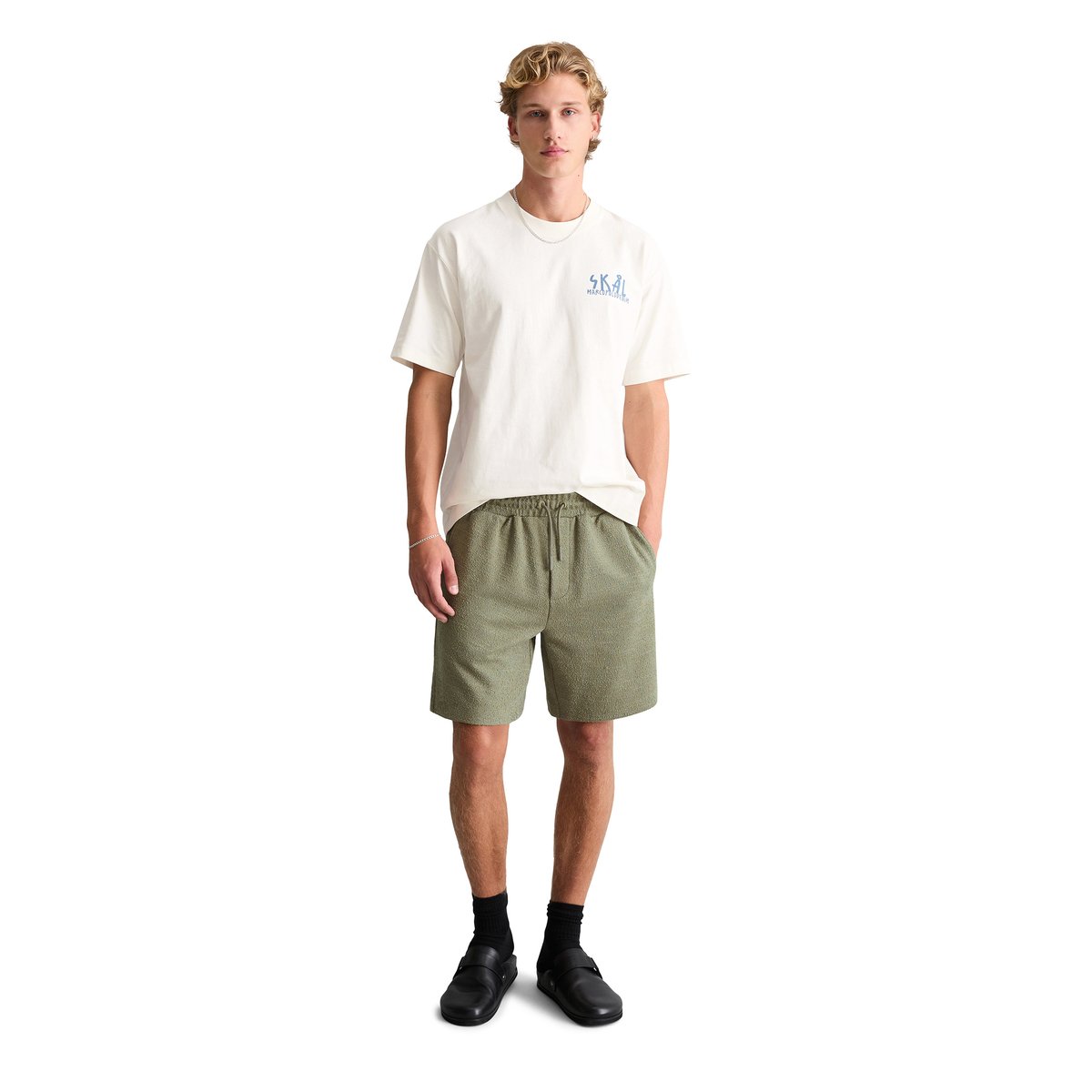 T-shirt ample avec impression dans le dos blanc, MARC O’POLO DENIM