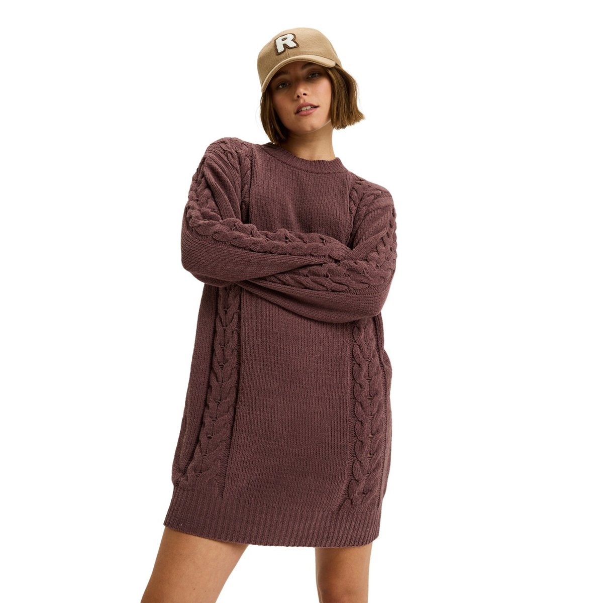 Casquette strapback CITY OF LOVE FELT. marron woodsmoke, ROXY
