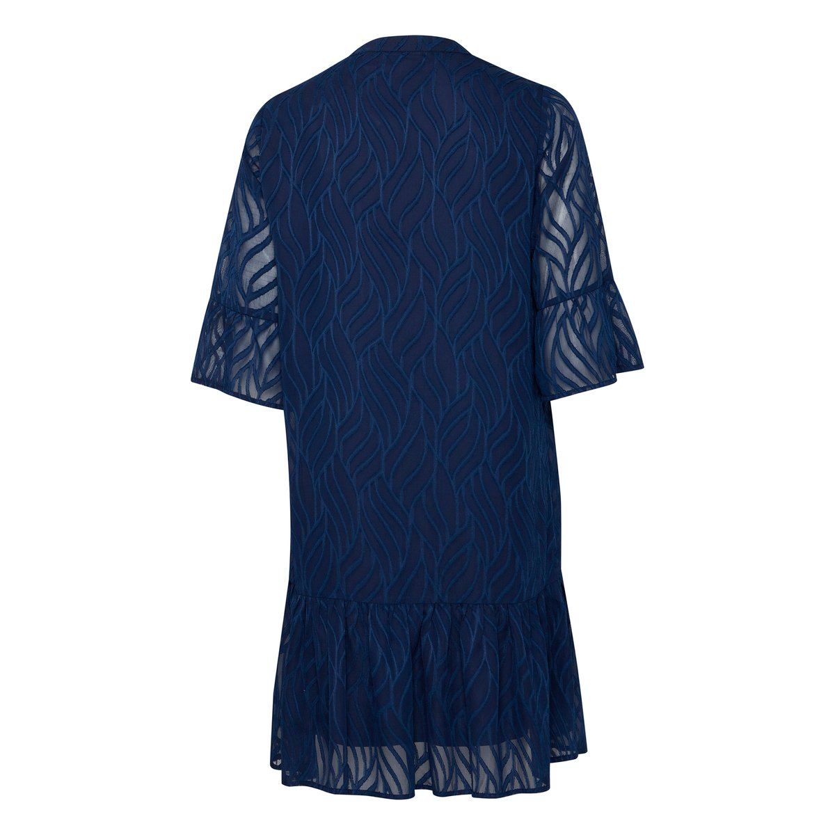 Robe coupe ample, manches 3/4, longueur genou bleu navy blazer, B.YOUNG