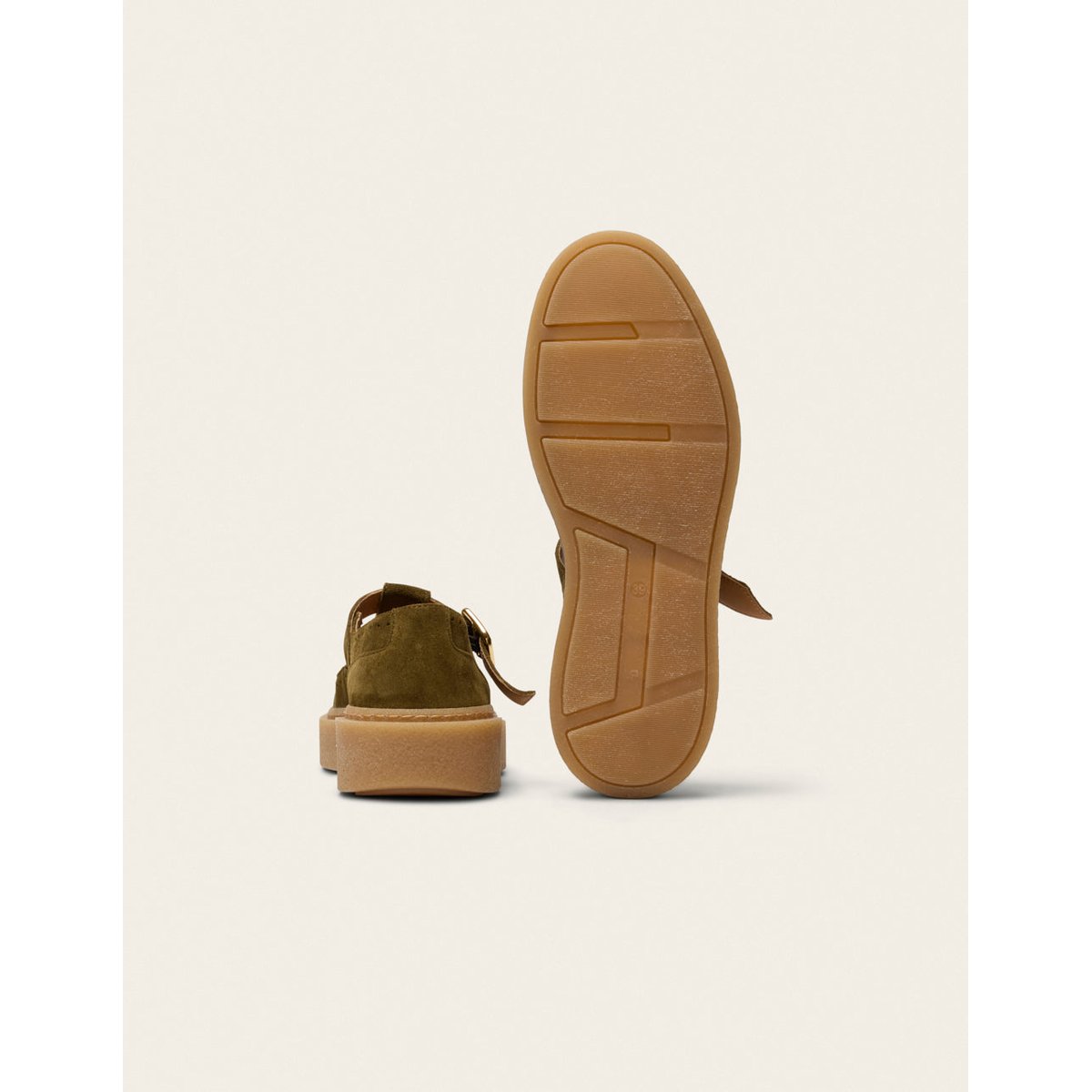Derbies BAIA suède kaki, ODAJE