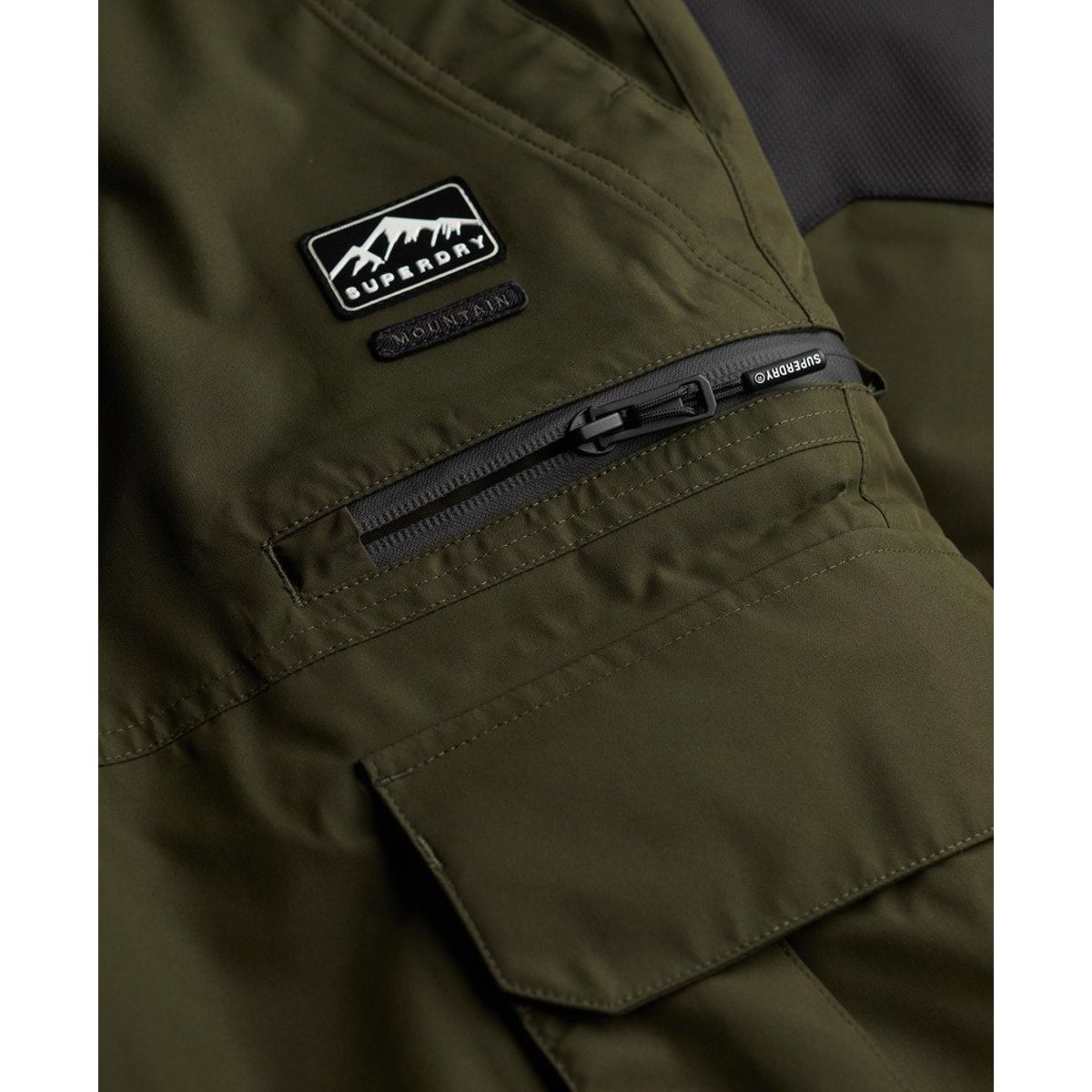 Pantalon de ski Ultimate Freestyle vert olive surplus goods, SUPERDRY