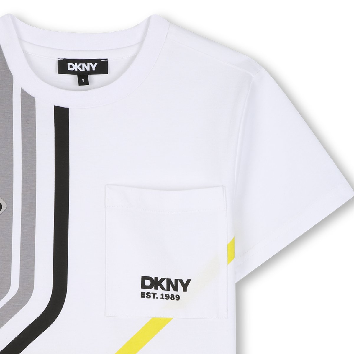 Tee-shirt manches courtes blanc, DKNY