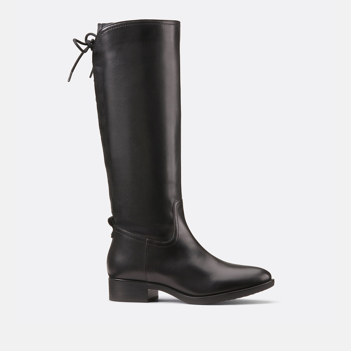 Bottes talon large noir, GEOX