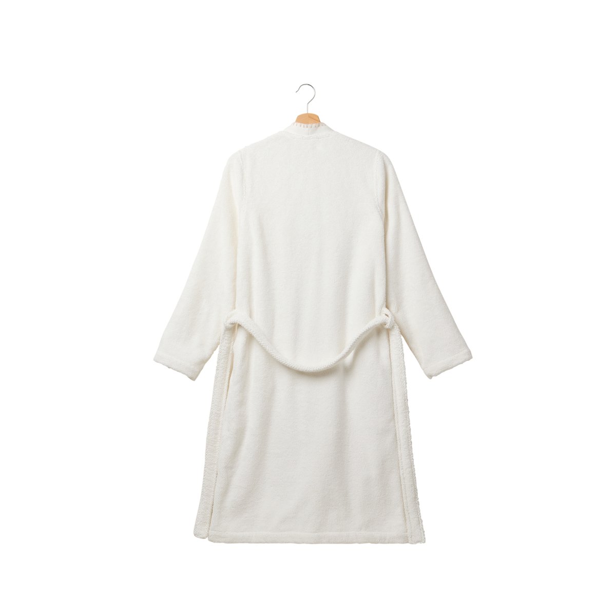 Peignoir col kimono coton OPALYS ivoire, CARRE BLANC