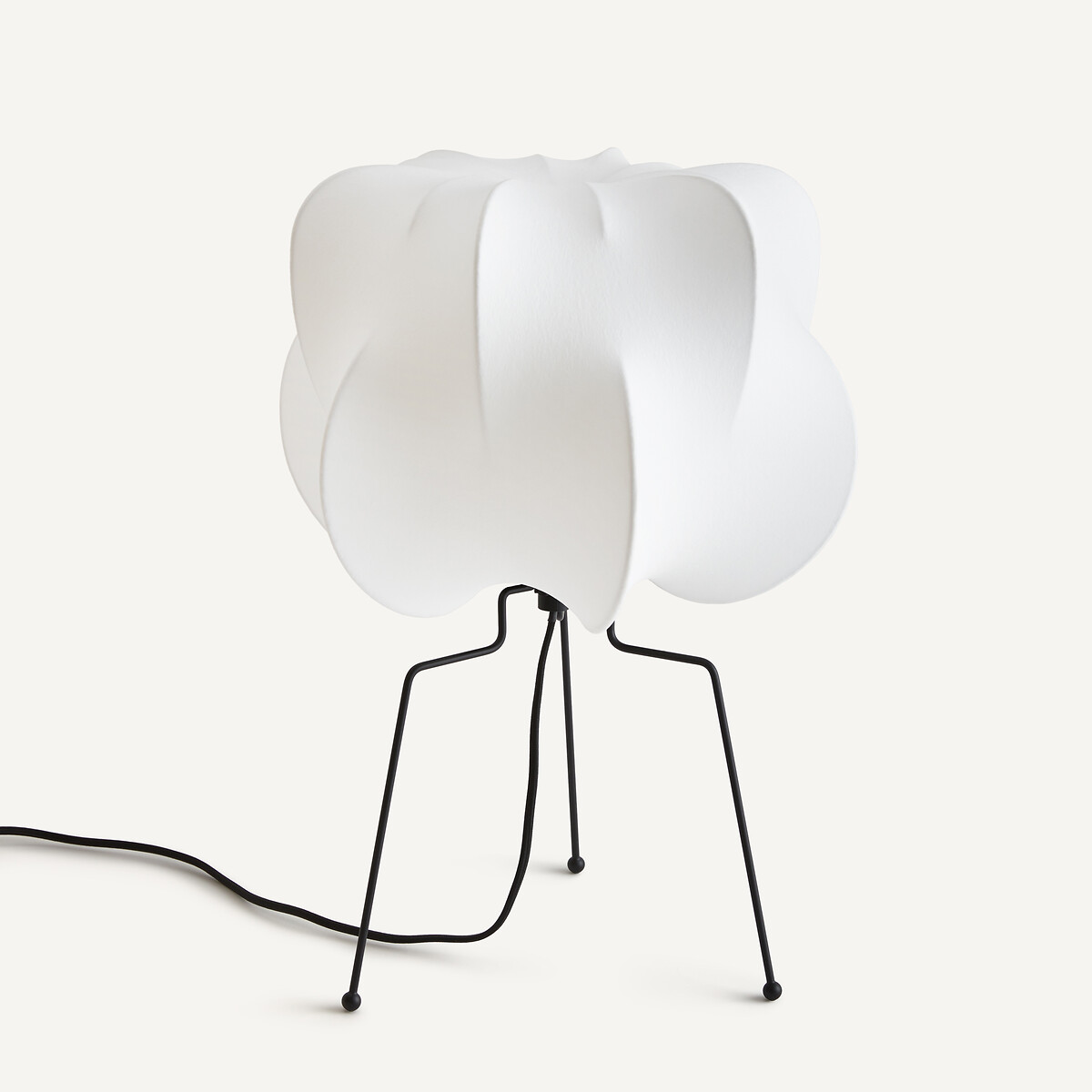 Lampe à poser en métal fer et résine, Oï blanc, AM.PM