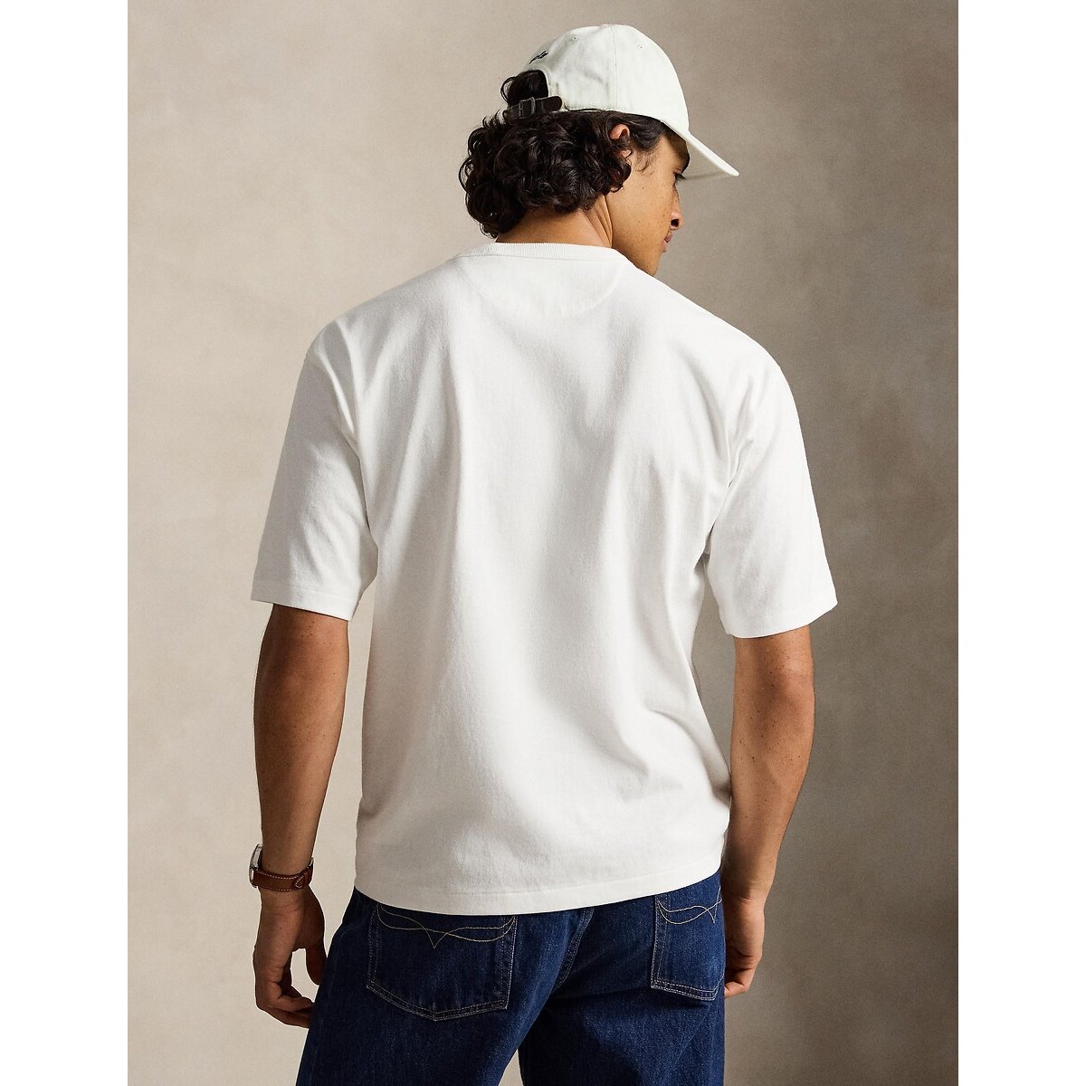 T-shirt de mangas curtas, relaxed fit branco, POLO RALPH LAUREN