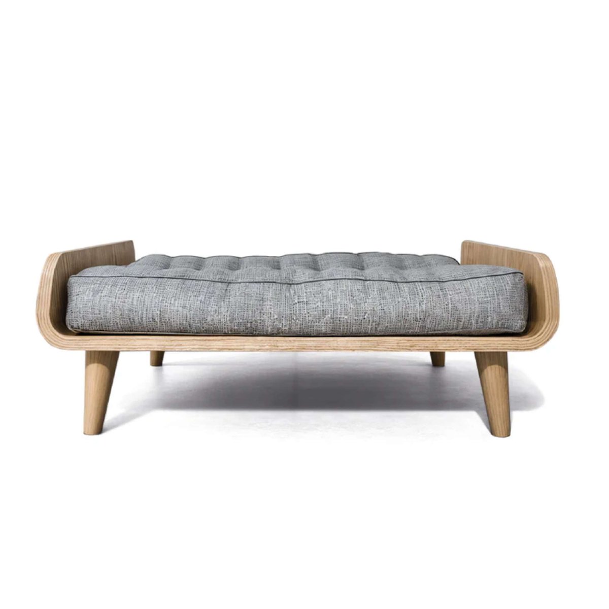 Lit en bois avec coussin pour chat et chien Almo Light beige, MAMAPETZ
