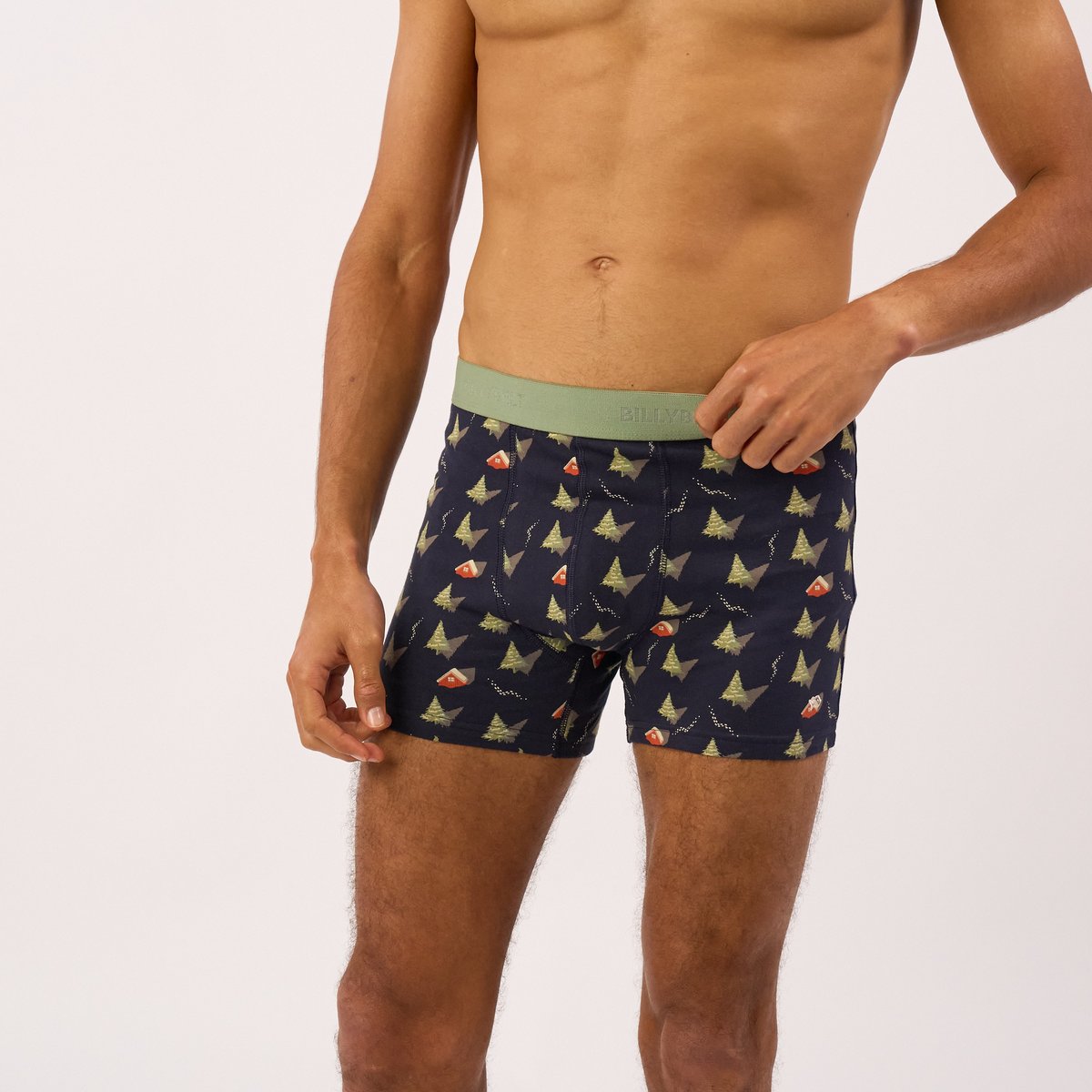 Boxer en coton biologique FANTAISIE noir, BILLYBELT