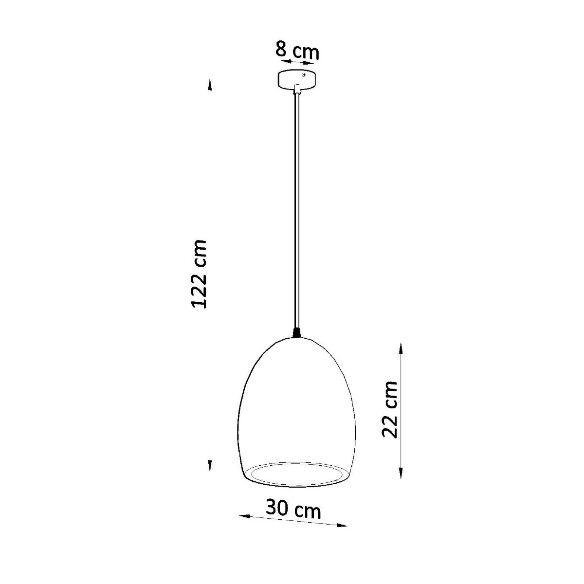 Suspension Céramique Blanc E27 1 Flawiusz blanc, EDEN