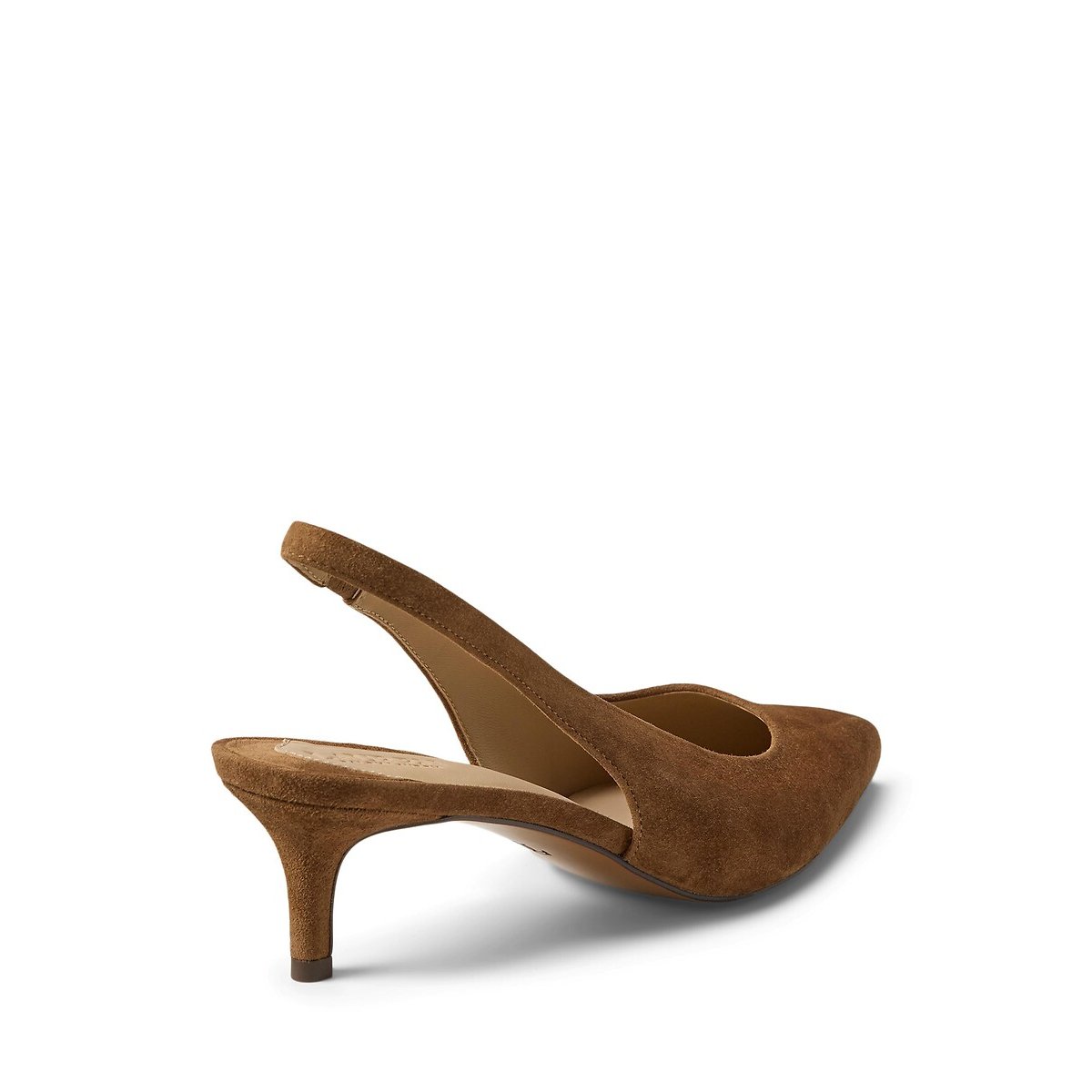 Escarpins slingback en cuir suédé, LOLAH II tabac, LAUREN RALPH LAUREN