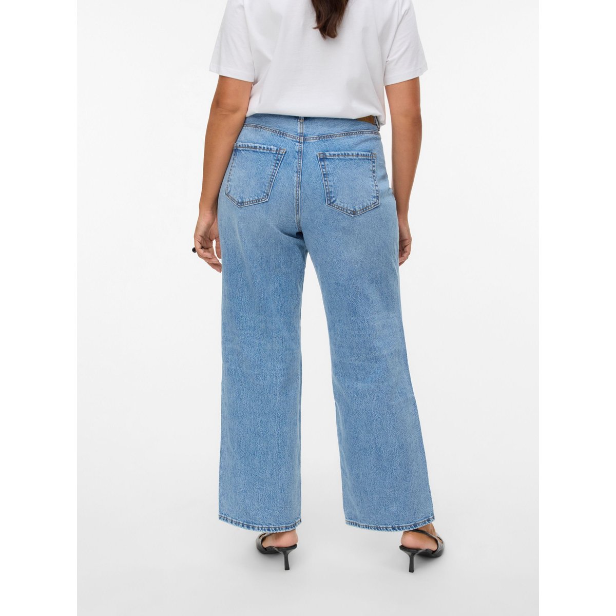 Jean À Coupe Large light blue denim 1, VERO MODA