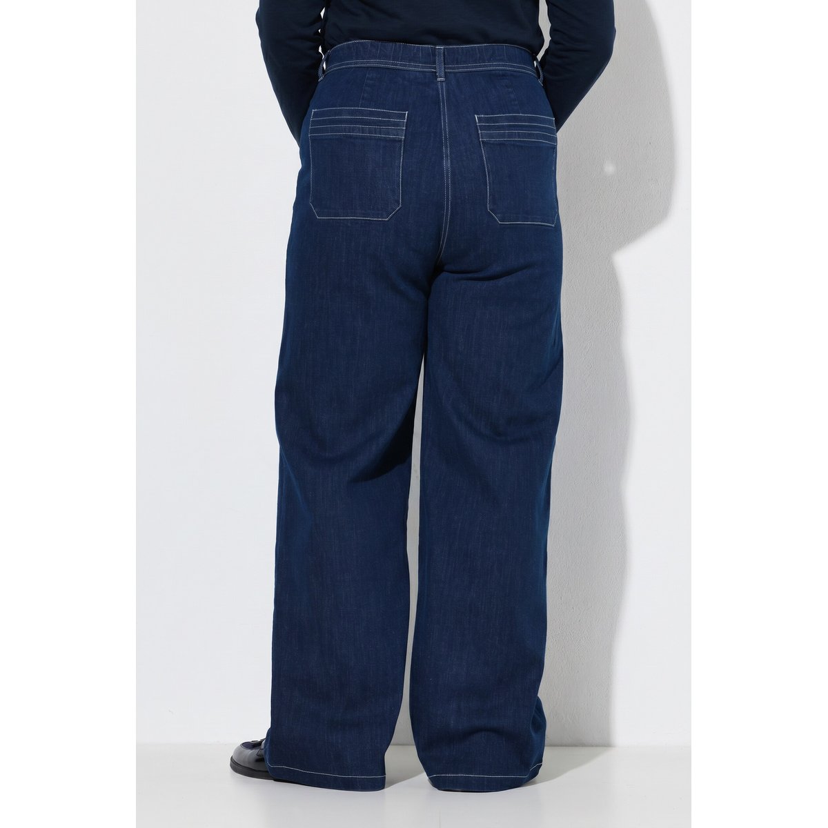 Jean Mary à taille élastique jean bleu foncé, ULLA POPKEN