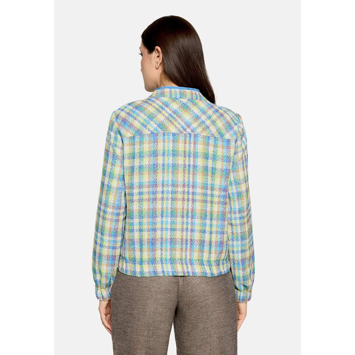 Veste blazer à carreaux green/blue, CARTOON