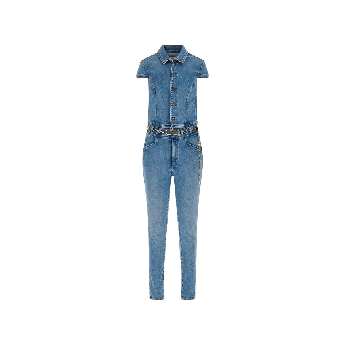 Combinaison Jean Coupe Skinny bleu, GUESS