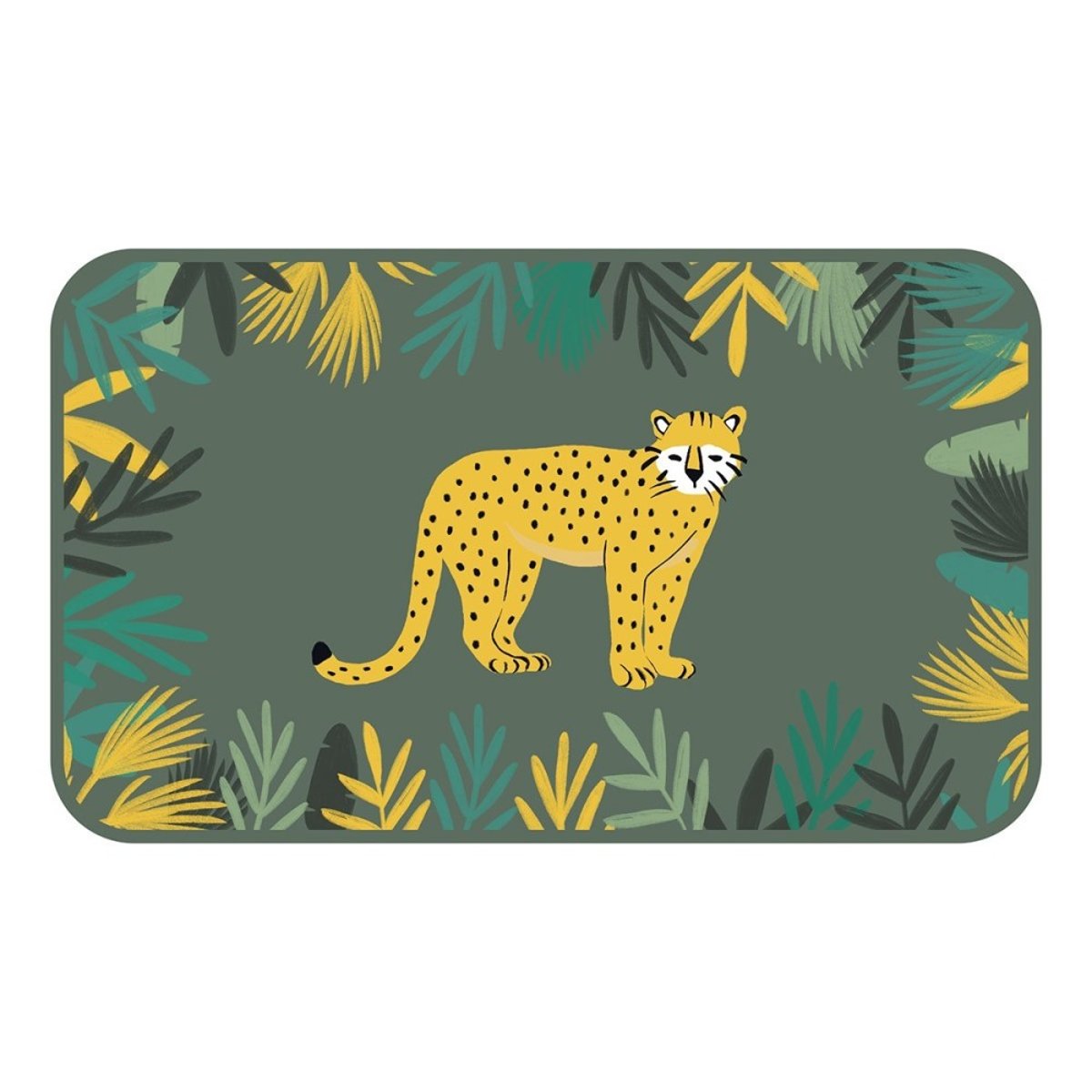 Tapis velours 45x75  Animaux and co vert, DECORATIE