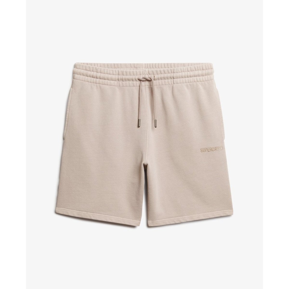 Short à micro logo beige foncé flammé, SUPERDRY