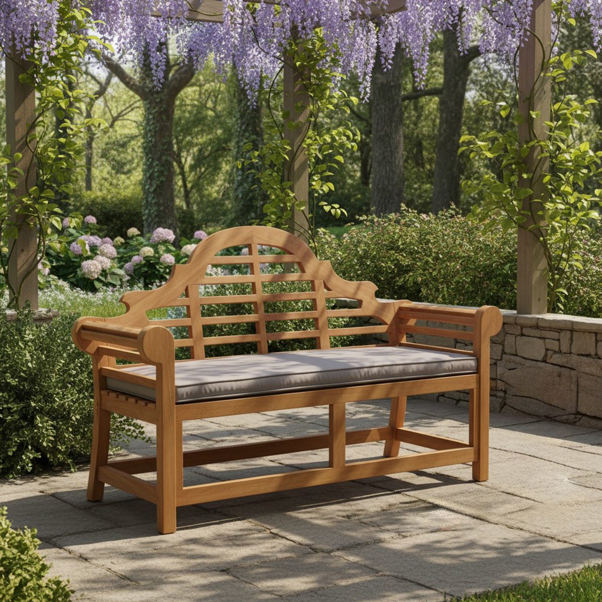 Coussin pour bancs Marlborough 167 cm taupe, TECK ATTITUDE