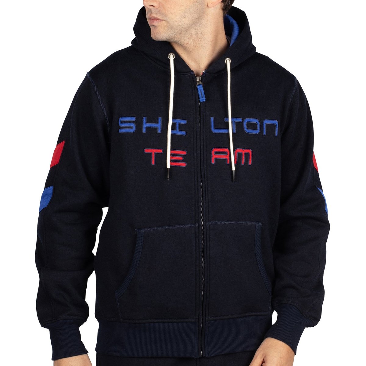 Sweat zippé entrainement navy, SHILTON