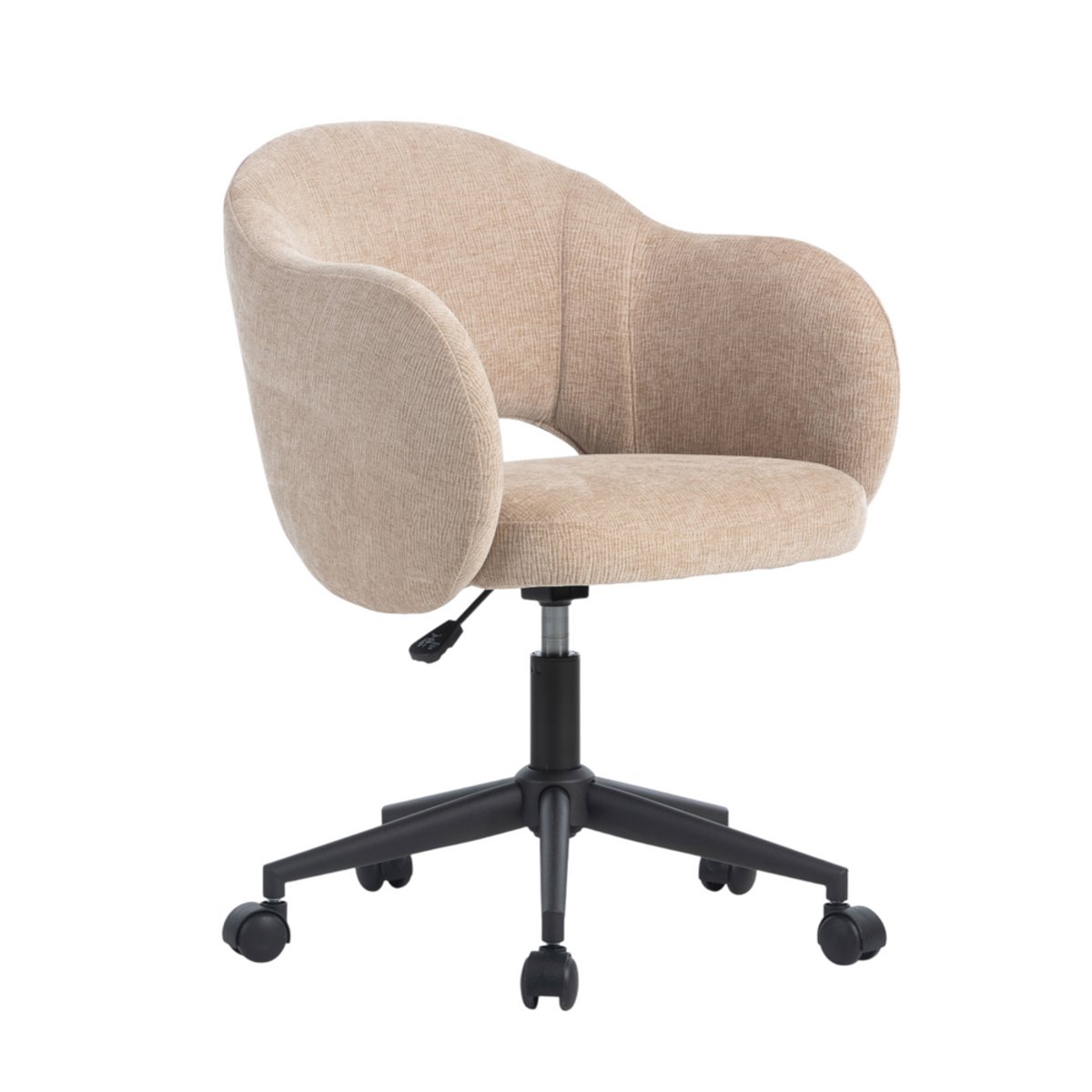 Chaise de bureau reglable tissu sable, ZAGO