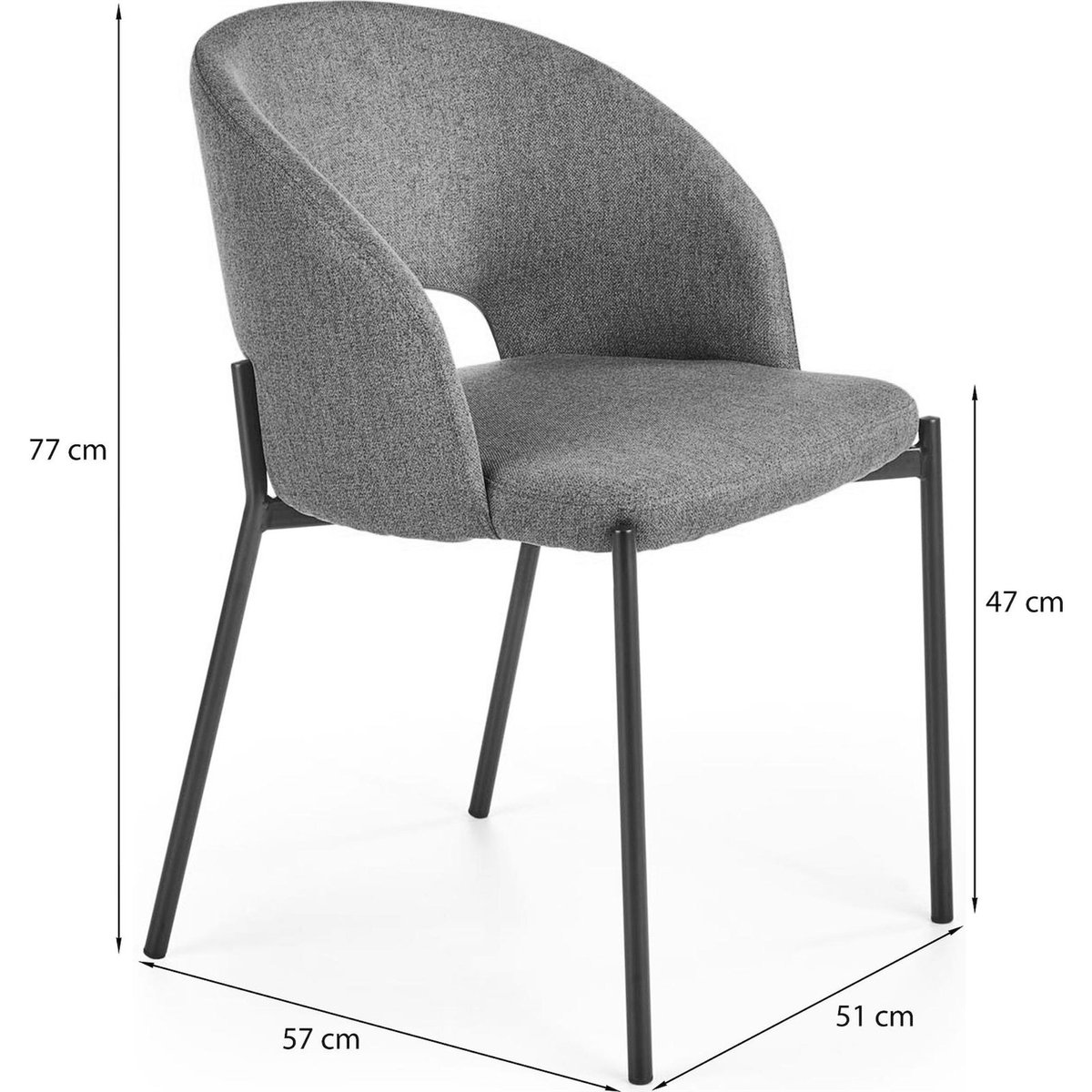 Chaise rembourrée dossier enveloppant TIALLES beige clair tressé, RECOLLECTION
