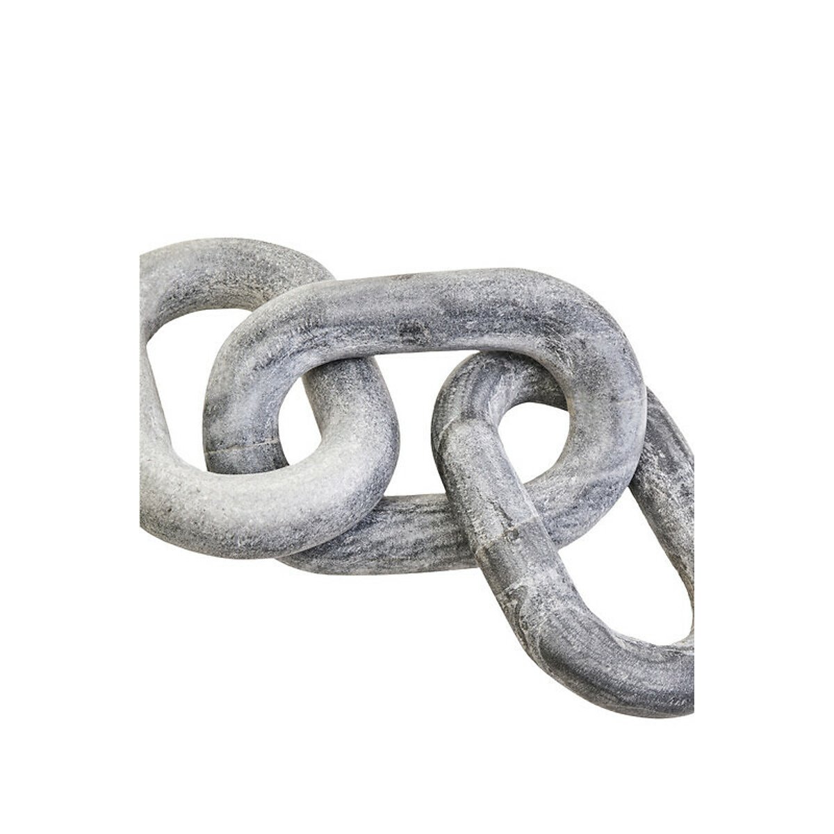 Decor Marble Three Link Chain in Grey grey, FIFTY FIVE SOUTH