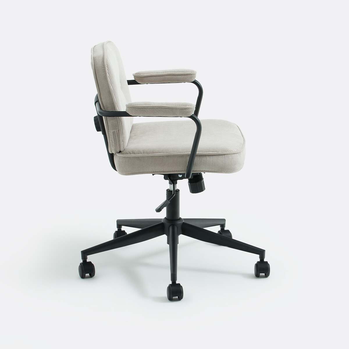 Vintage bureau fauteuil, Felipe grège, LA REDOUTE INTERIEURS