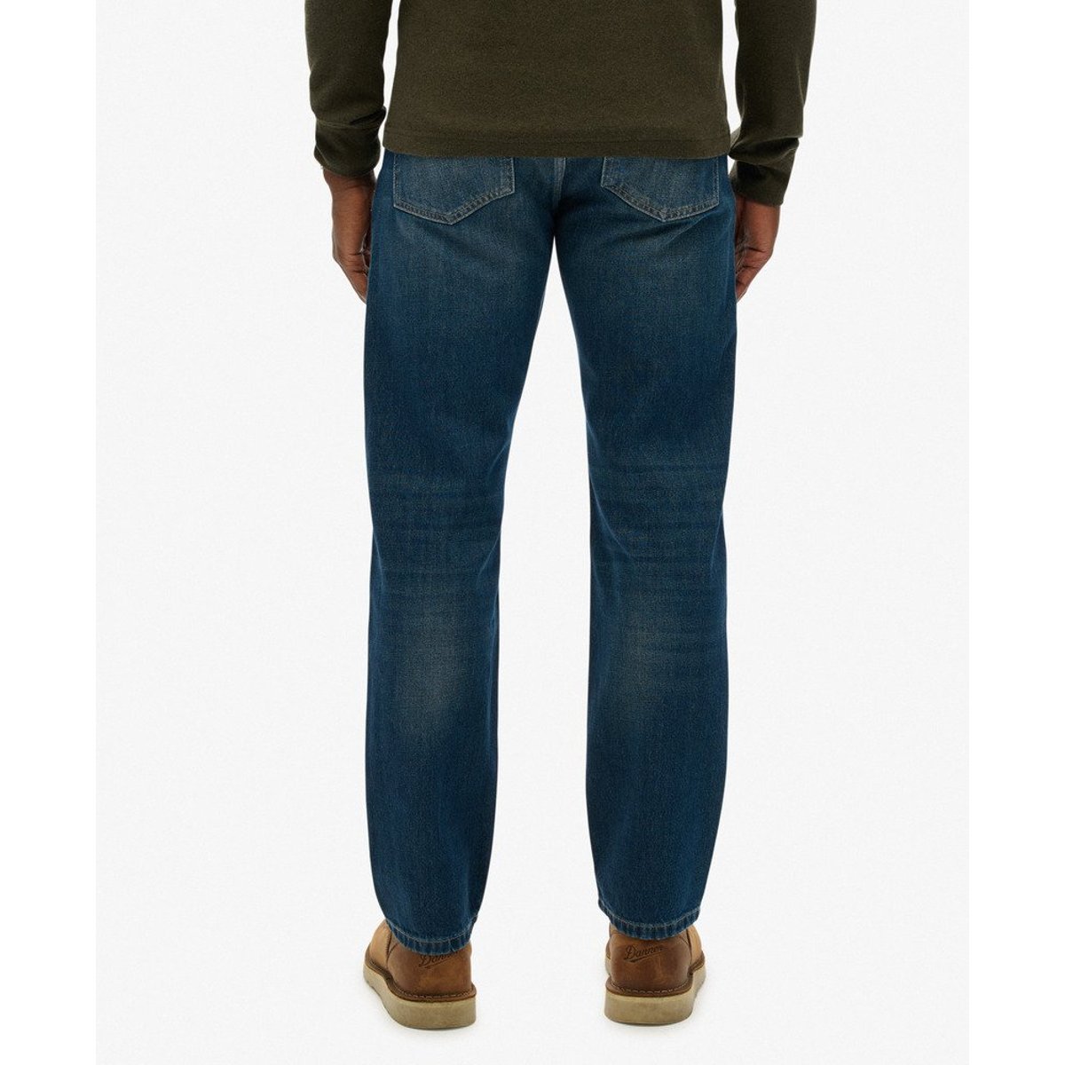 The Merchant Store - Jean droit indigo délavé vintage, SUPERDRY