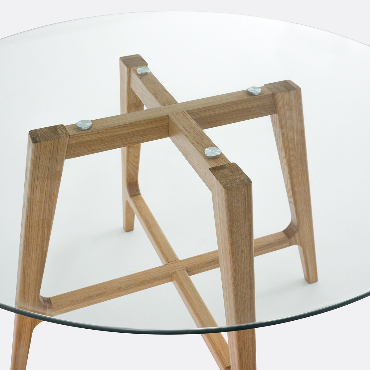 Ronde eettafel 4 à 6 personen Zoleta eikenhout, LA REDOUTE INTERIEURS
