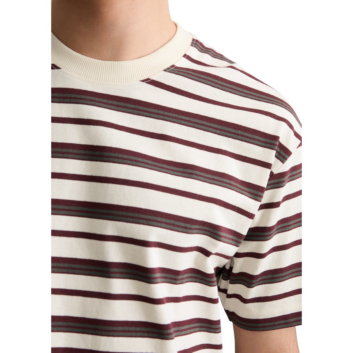 T-shirt relaxed en pur coton bio blanc naturel, MARC O’POLO DENIM