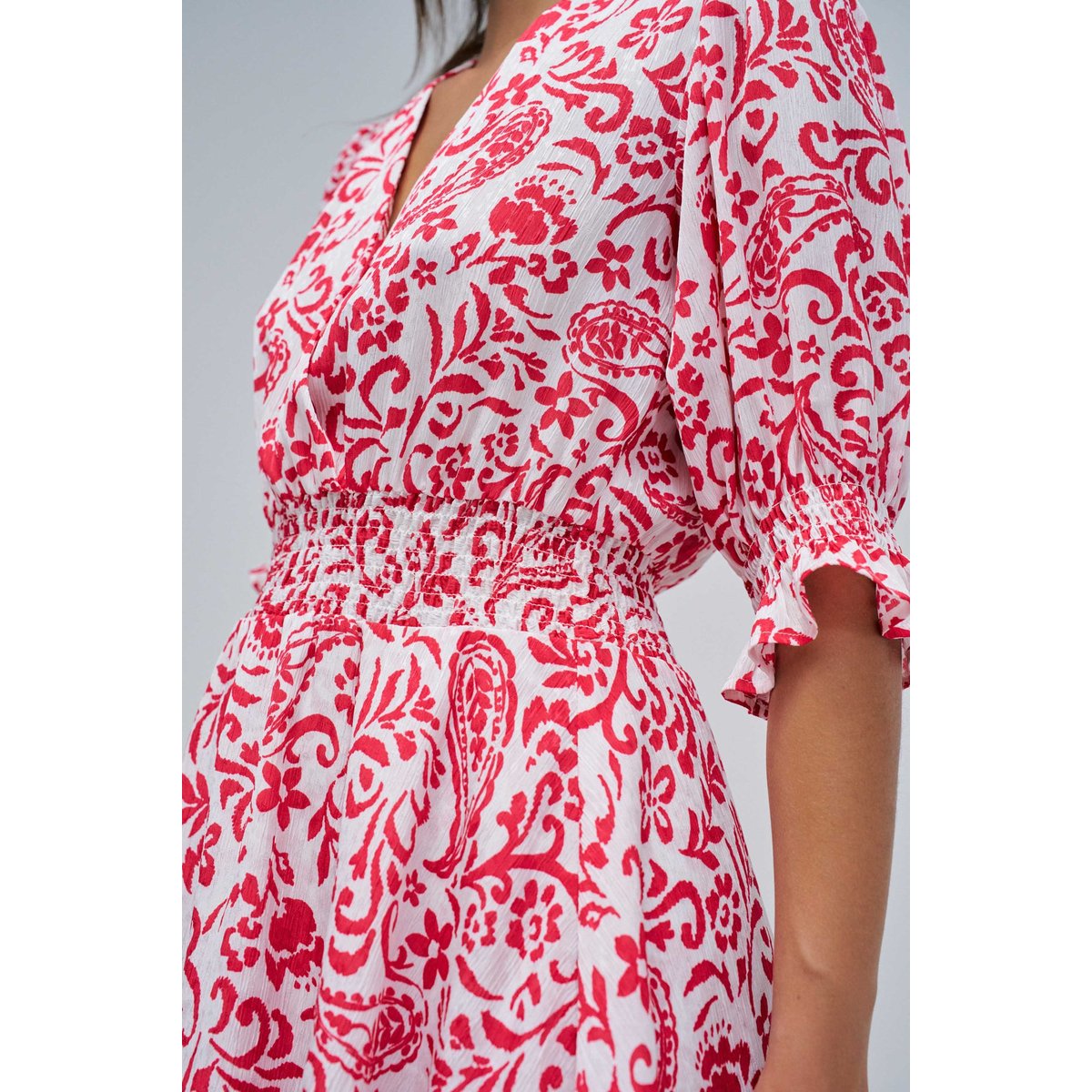 ROBE COURTE AVEC MOTIF FLORAL vert, SALSA JEANS