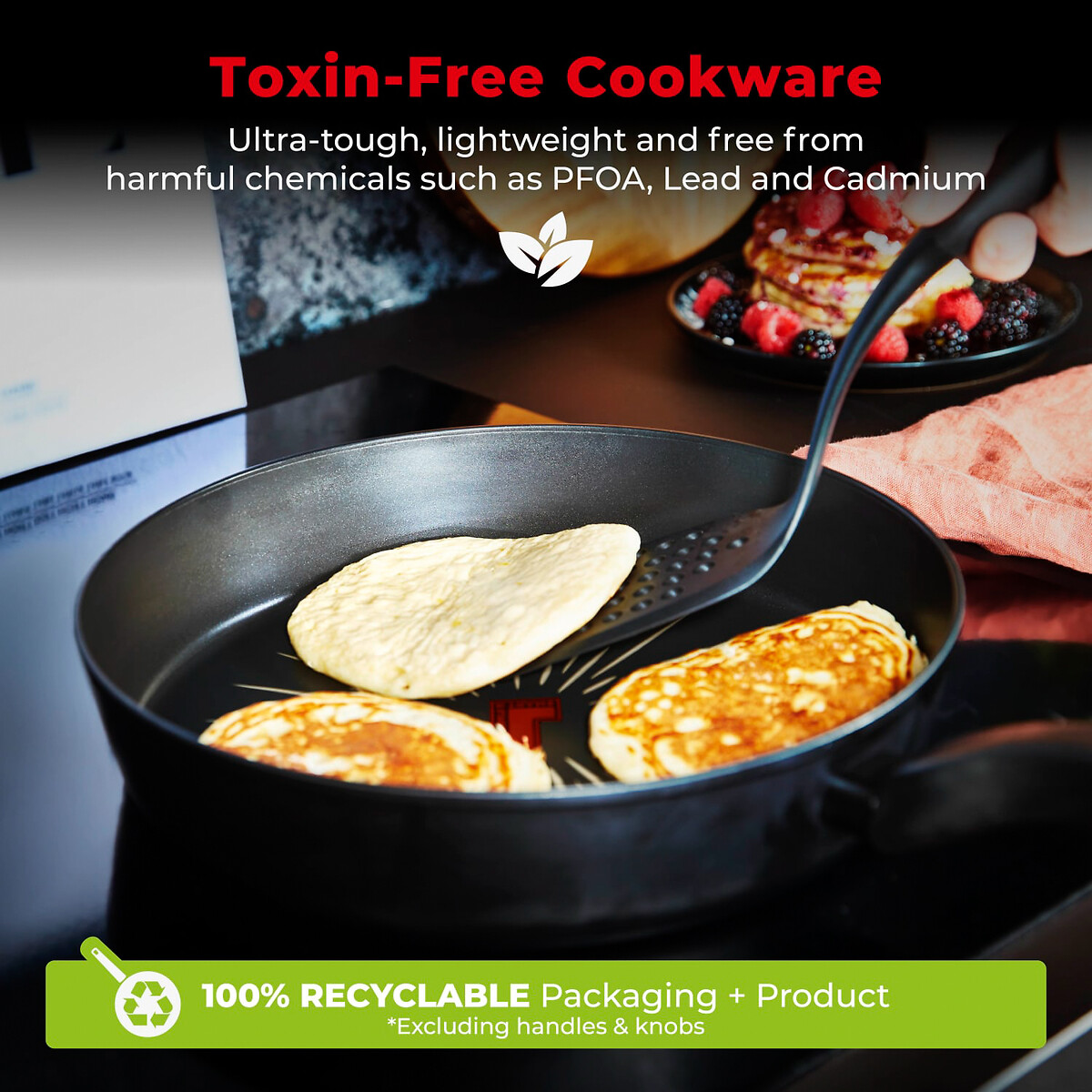 5-Piece Smart Start Gourmet Cookware Set black, TOWER